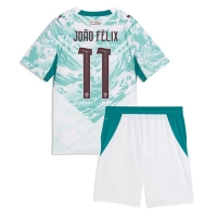 Camiseta Portugal Joao Felix #11 Segunda Equipación Replica Mundial 2026 para niños mangas cortas (+ Pantalones cortos)